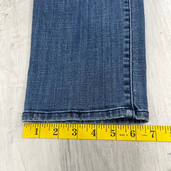 Chico's So Slimming Girlfriend Medium Wash Basic Slim Leg Denim Ankle Jeans 14P - Picture 11 of 11